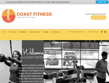 Tablet Screenshot of coastfitness.ca